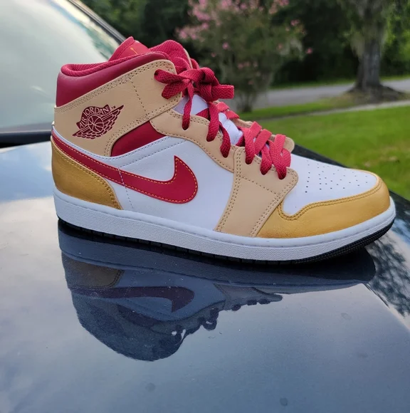 Jordan | Shoes | Custom Gold Jordan Size 1 | Poshmark